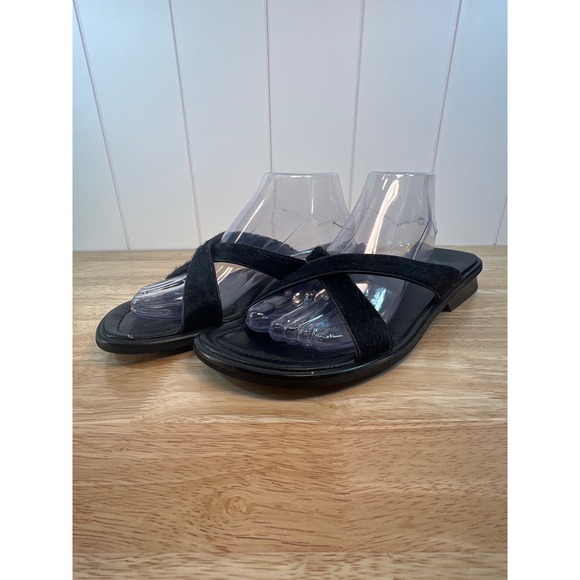 Franco sarto pony hair slip‎ on sandal size 11M - Picture 1 of 8